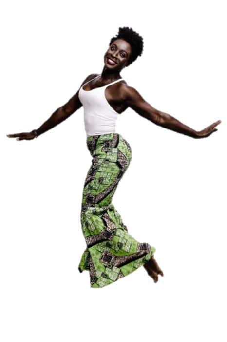 Limpopo (Let’s Have Fun) African Smocked Bell-Bottom Pants
