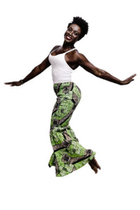 Limpopo (Let’s Have Fun) African Smocked Bell-Bottom Pants